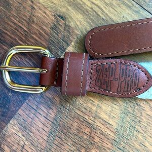 New ZEP-PRO Woven Macrame & Leather Belt mens size 42